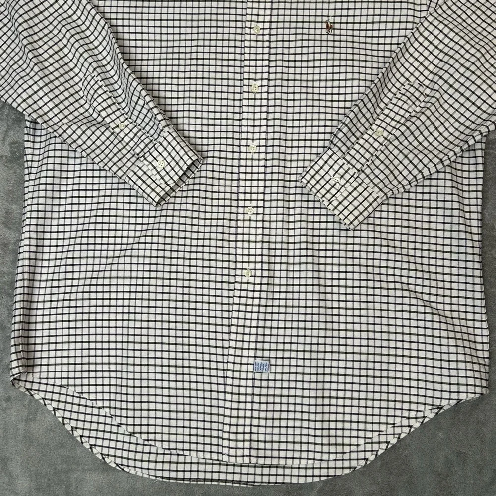 Polo Ralph Lauren‎ Yarmouth Long Sleeve Button Shirt Plaid Sz 16-33 Large *NICE*
